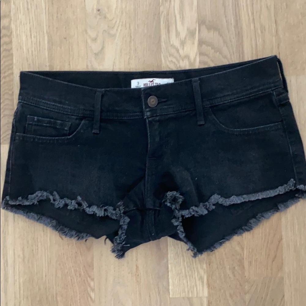 Hollister Black Denim Shorts